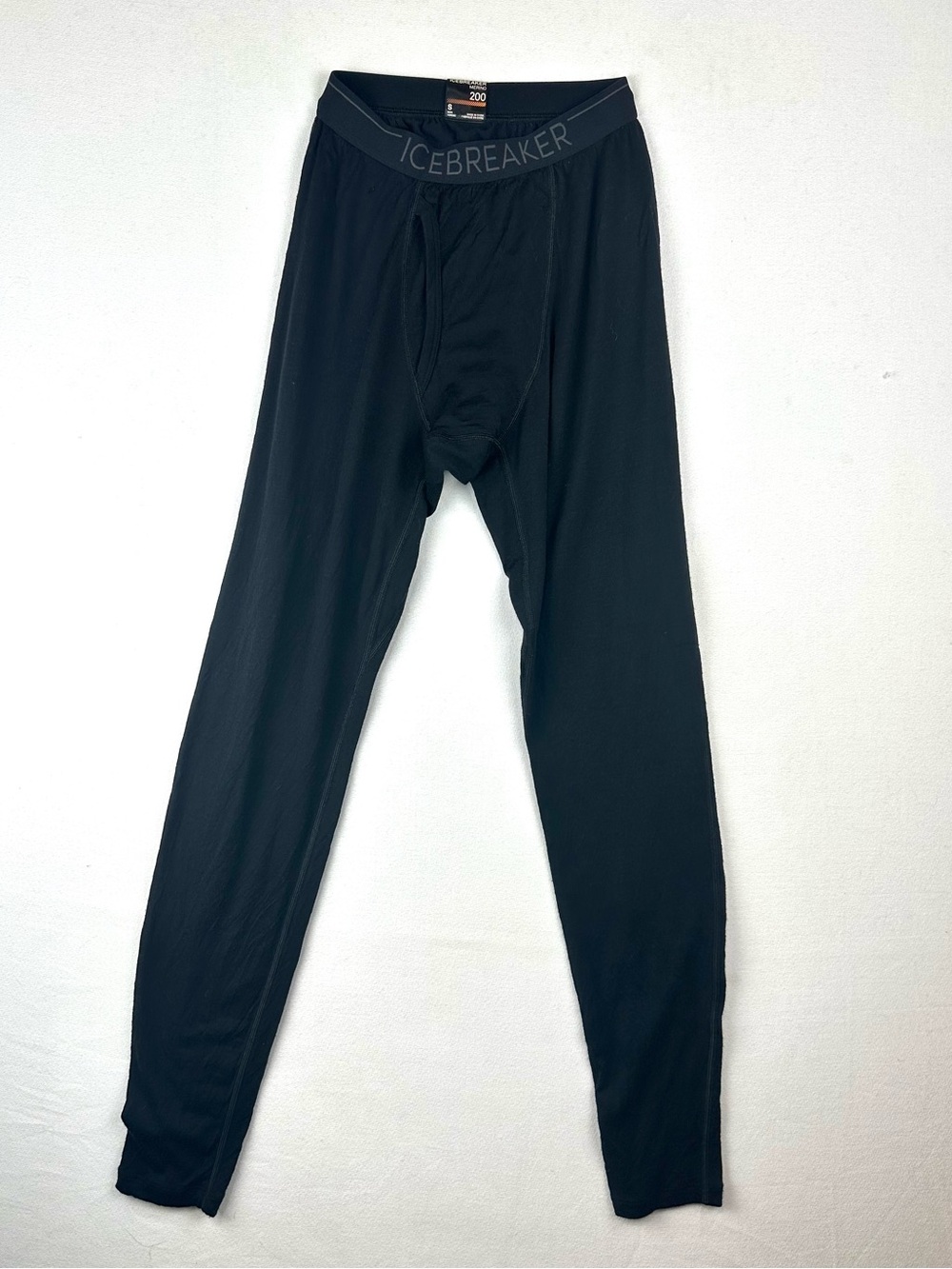 Icebreaker Merino Wool  200 Base layer Long Johns Black Outdoors